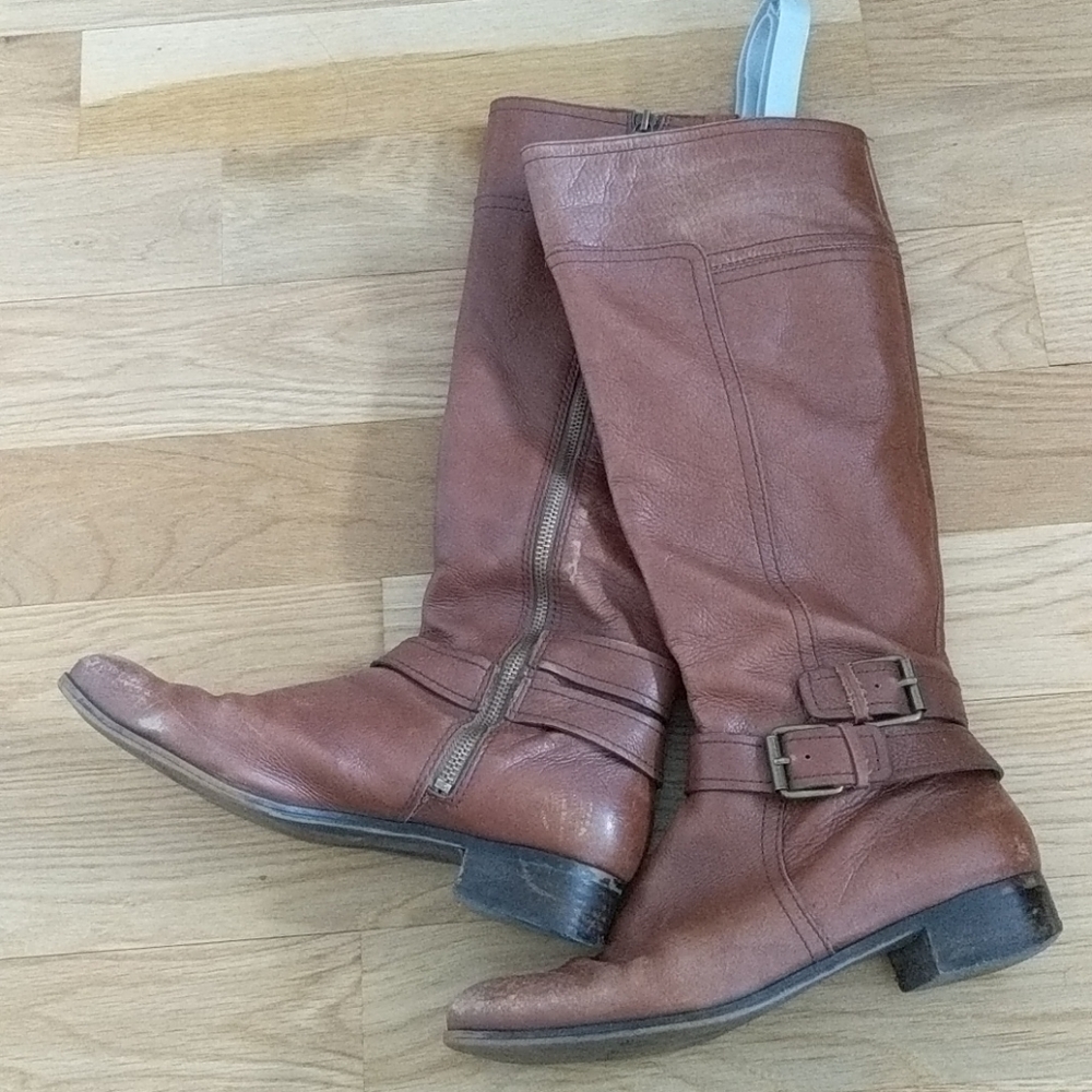 Nine West Sassy Franr Round Toe Riding Boot